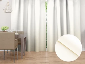 Biante Dekoračný záves TF-037 Smotanový bez vzoru - š. 150 cm 150x250 cm