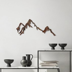 Nástěnná kovová dekorace Rusty Mountain vícebarevná