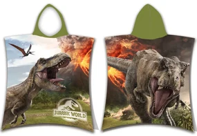 Detské pončo 50 × 115 cm ‒ Jurastic World Volcano