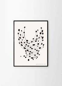 THE POSTER CLUB Autorský plagát Dancing Dots by Leise Dich Abrahamsen 30 x 40 cm