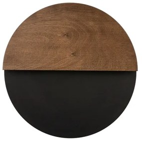 LED Nástenné svietidlo LUNA LED/7W/230V pr. 36 cm čierna/hnedá