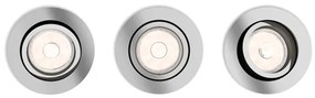 Philips 50393/11/PN - SADA 3x Podhľadové svietidlo DONEGAL 1xGU10/5,5W/230V