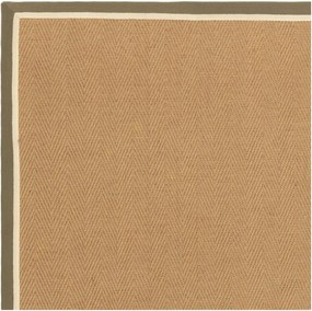 Kaki/v prírodnej farbe obojstranný/ručne tkaný jutový behúň 68x240 cm Bordo Herringbone Kaki – Asiatic Carpets