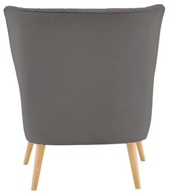 Sivé kreslo Zenia - Støraa