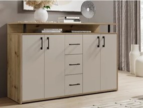 Komoda Drift, dub artisan/kašmírová béžová%