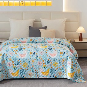 Prehoz na posteľ SPRING TWEET, farebný Rozmer: 170 x 210 cm