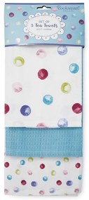 Súprava 3 bavlnených kuchynských utierok Cooksmart ® Spotty Dotty
