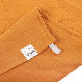 Biante Mušelínová utierka Nature MSN-001 Horčicovo oranžová - sada 3 ks