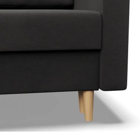 Rohová rozkladacia sedačka BLANK Comfort ľavá, sivá