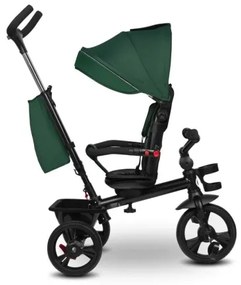 Lionelo - Detská trojkolka HAARI zelená/čierna