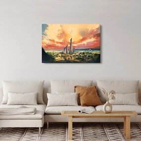 Obraz - Maľované mesto (90x60 cm)
