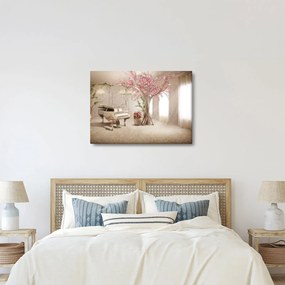 Obraz - Snový interiér s klavírom (70x50 cm)