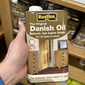 Dánsky olej Rustins Original Danish Oil na drevo a masívny nábytok 1 l