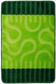 Sada kúpeľňových koberčekov RONDA svetlozelená / tmavozelená