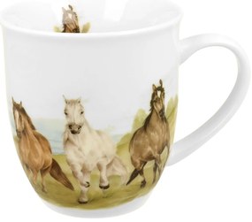 Porcelánový hrnček Horses 400 ml