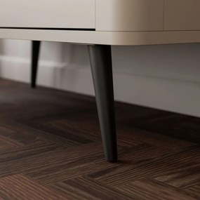 Dizajnová komoda NICOLA 90 cm kašmír + sivý kameň