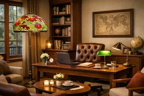 Stojacia lampa Tiffany Massive Ø50*170 kolekcia POPPY