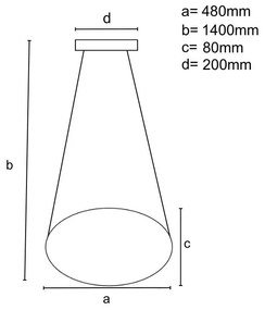 Moderné svietidlo NEDES LED svietidlo 65W/stmiev. J4332/G