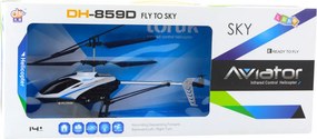 LEAN Toys RC vrtuľník na diaľkové ovládanie Aviator DH-859D, LED, 360°