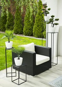 STOJAN NA KVETINÁČ SIMPLE 40X24X24 CM ČIERNA