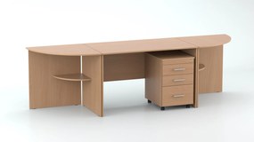 DREVONA Písací stôl buk REA OFFICE 67