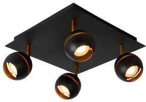 Lucide 77975/20/30 - LED bodové svietidlo BINARI 4xLED/5W/230V čierne