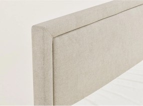 Béžová boxspring posteľ s úložným priestorom 180x200 cm Fresco – Maison de Rêve