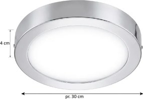 Eglo 33667-LED RGBW Stmievateľné kúpeľňové svietidlo FUEVA-C 21W/230V pr. 30cm