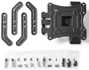 Nedis TVWM1530BK − Full Motion Nástenný držiak pre TV 23-55/3 otočné body