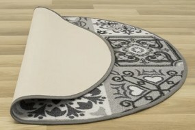 Protišmykový koberec Patchwork sivý