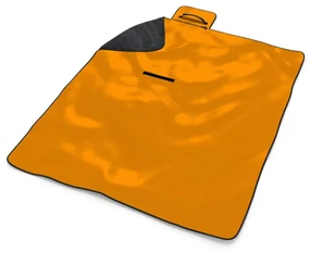 Sablio Plážová deka Neónová oranžová: 200x140 cm