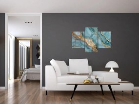 Obraz - Tyrkysový mramor (90x60 cm)