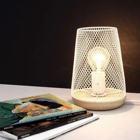 Dizajnová stolová lampa Marco 15 biele