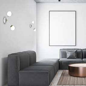 Nástenné svietidlo JOY 2xE14/40W/230V biela/zlatá