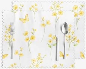 Goldea prestieranie na stôl teflónové - žltá lúka - sada 2ks 30 x 40 cm