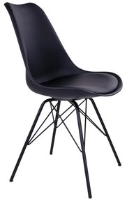 Čierne jedálenské stoličky v súprave 2 ks Oslo – House Nordic