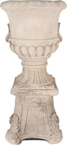 Béžový antik kvetináč v barokovom štýle Baroque - 33*33*69 cm