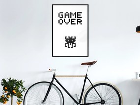 Artgeist Plagát - Game Over [Poster] Veľkosť: 20x30, Verzia: Zlatý rám