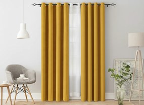 2x Žltý záves OXFORD 140x250 cm