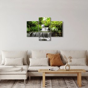 Obraz - Vodopád v dažďovom lese (90x60 cm)