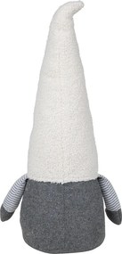 Dverná zarážka skřítek Gnome v béžovej čiapke - 25*21*26 cm