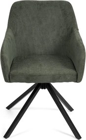 Set - 2 ks Jedálenská stolička AVENBERG LARO – otočná, zelená