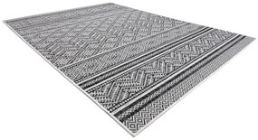 Koberec SISAL SION cikcak, diamanty BOHO 22168 čierny / ecru