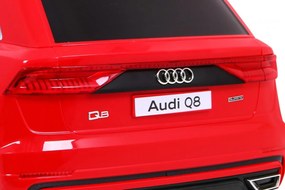 Ramiz Elektrické autíčko Audi Q8 Lift pre deti červené SUV + diaľkové ovládanie