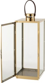 Zlatý kovový lampáš Recin - 22*21*65cm