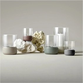 Sklenené svietniky v súprave na čajovú sviečku 2 ks Calma – Blomus