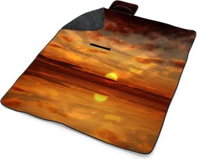 Sablio Plážová deka Oranžové slnko: 200x140 cm