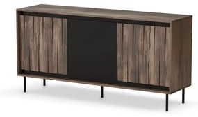 Komoda Swing 150 cm ořech/černá