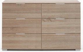 Zásuvková komoda Easy Plus, 130 cm, dub sonoma