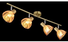 Globo 54315M-4 - Bodové svietidlo ZACHERY 4xE14/40W/230V zlatá